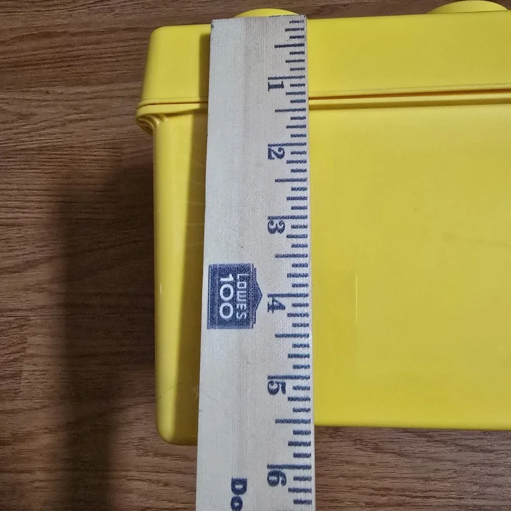 LEGO Storage Brick Case Yellow Stackable 13